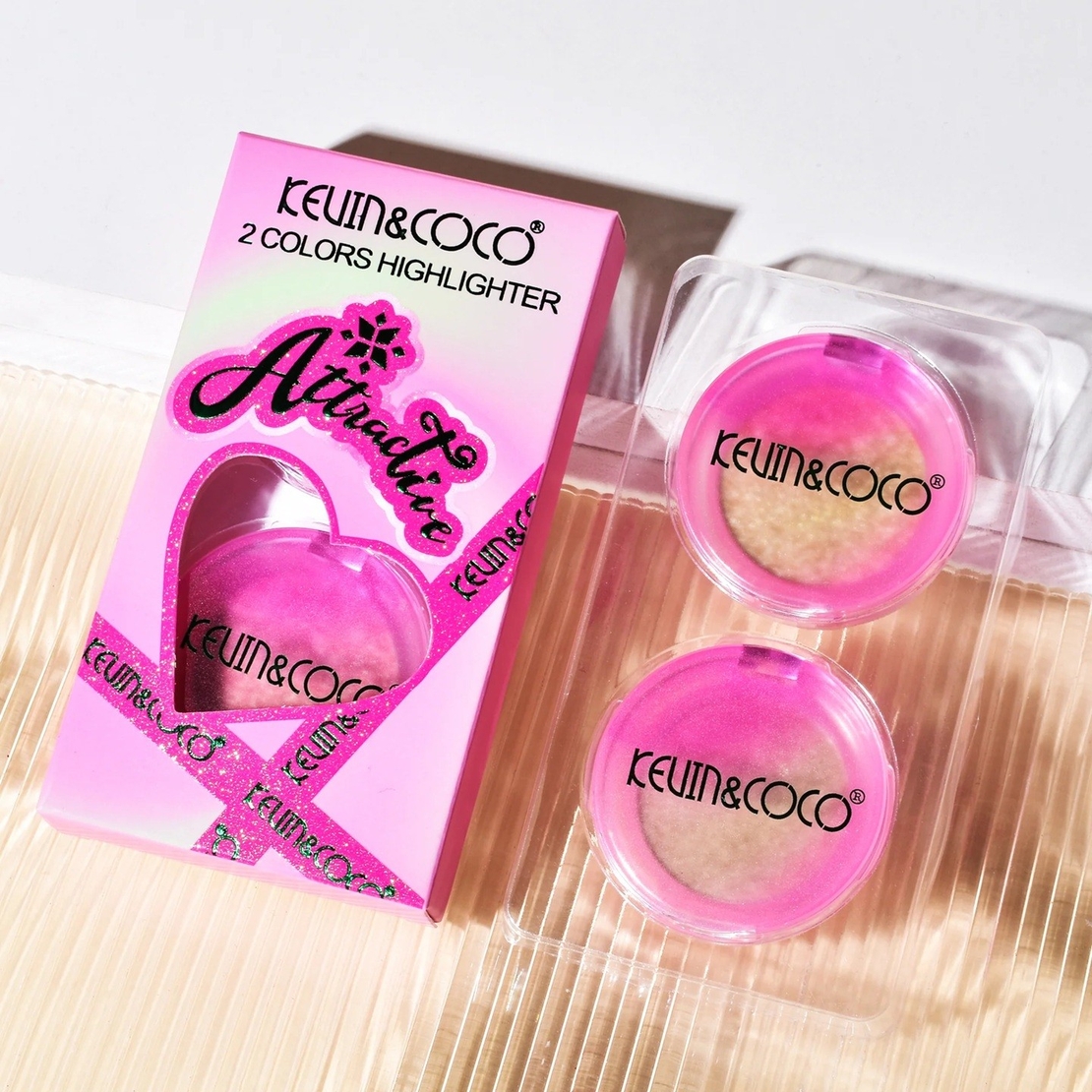 Set 2 Iluminatoare, Kevin&Coco, Attractive, Santa`s Blush Magical Glow, Varianta A, Roz