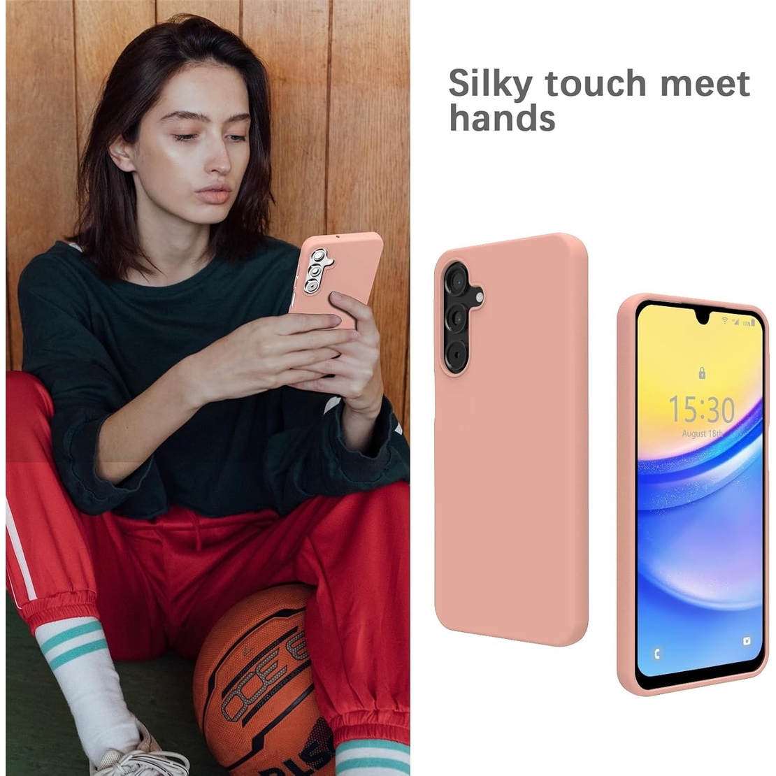 Husa de Protectie Matte TPU, Vafy, pentru Samsung Galaxy S23 FE 5G, Protectie Camera, Antisoc, Antizgariere, Antialunecare, Acoperire Completa, Roz