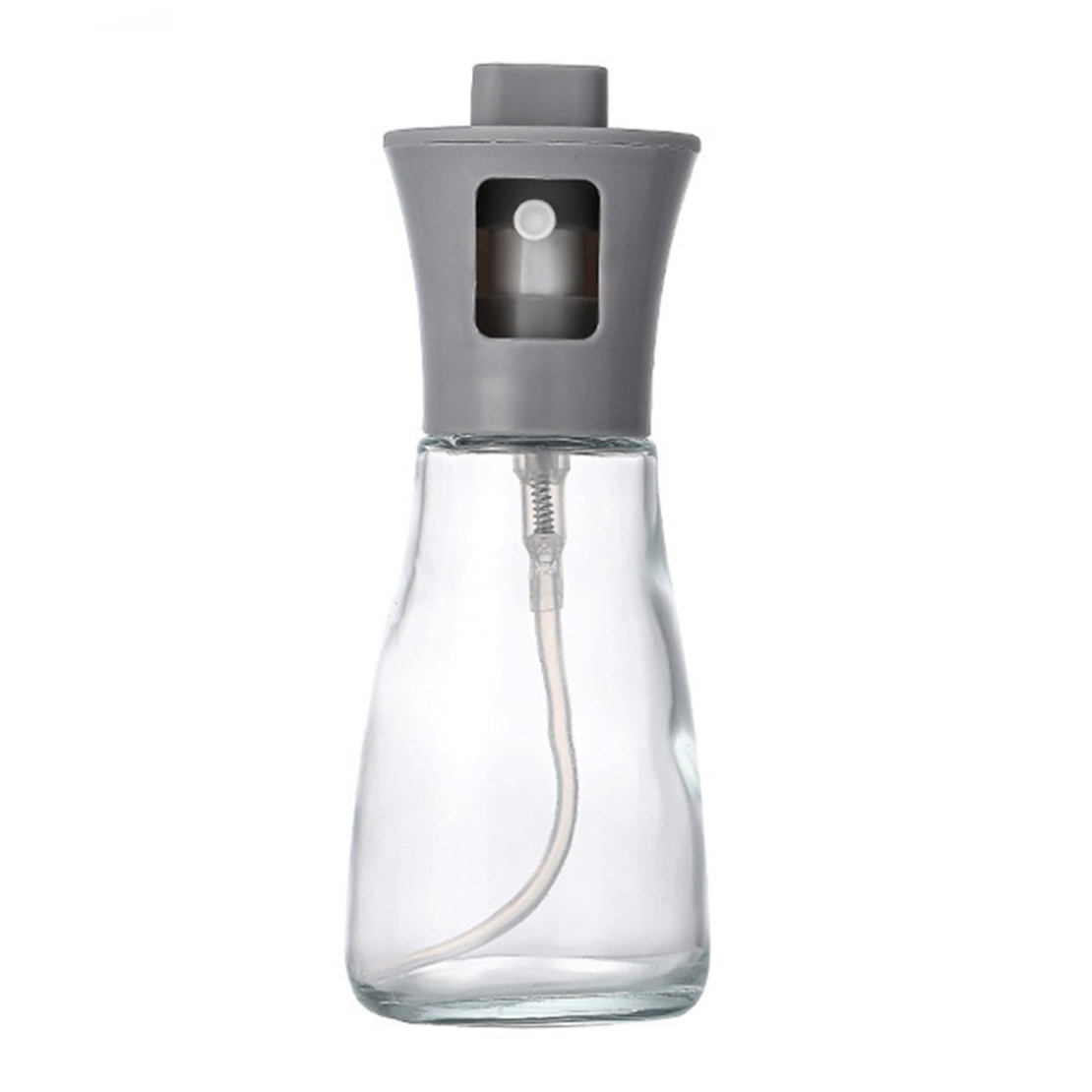 Pulverizator pentru Ulei, Vafy, Pulverizator din Sticla pentru Otet sau Alte Lichide, Simplu Reincarcabil, Multifunctionale, 17.3 x 5.6 cm, Capacitatea 170 ml, Gri