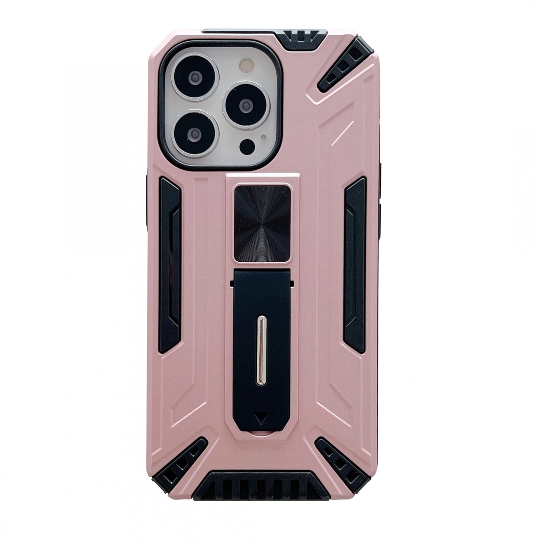 Husa de protectie Vafy pentru Apple iPhone 13 Pro Defender Sergeant Brave cu suport,Roz Auriu