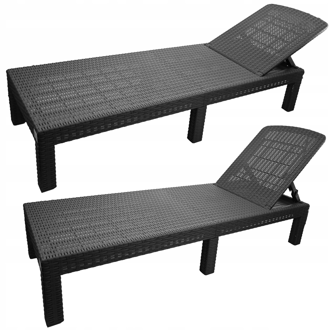 Sezlong pliabil tip valiza, 3 pozitii reglare, structura usoara pentru transport, 186x60x30 cm, gri