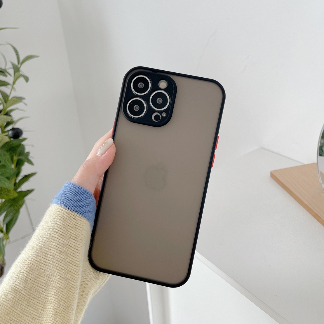 Husa protectie Vafy compatibila cu Apple iPhone 13 Pro Max Phantom Tpu Negru