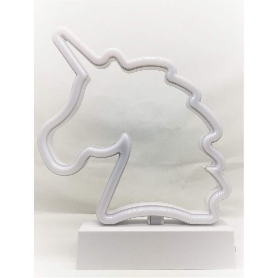 Decoratiune Luminoasa cu Baterii Unicorn 25 cm Alb Rece