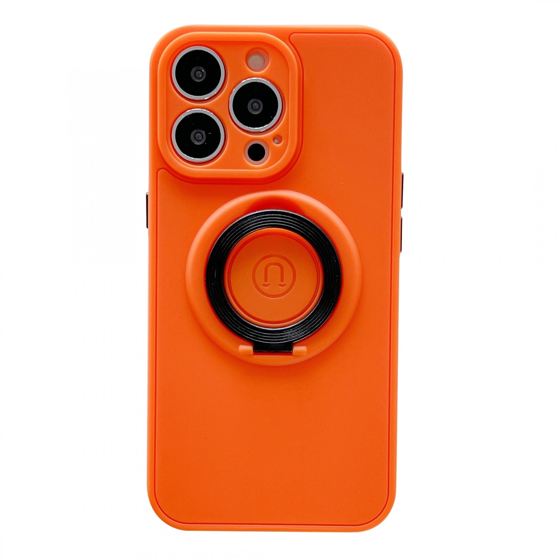 Husa protectie Vafy compatibila cu Apple iPhone 13 Mag Safe Silicone Portocaliu