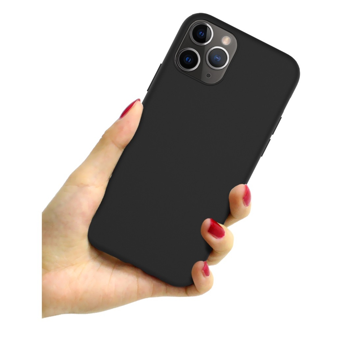 Husa protectie Vafy compatibila cu Samsung A03s Matte Tpu Negru Mat