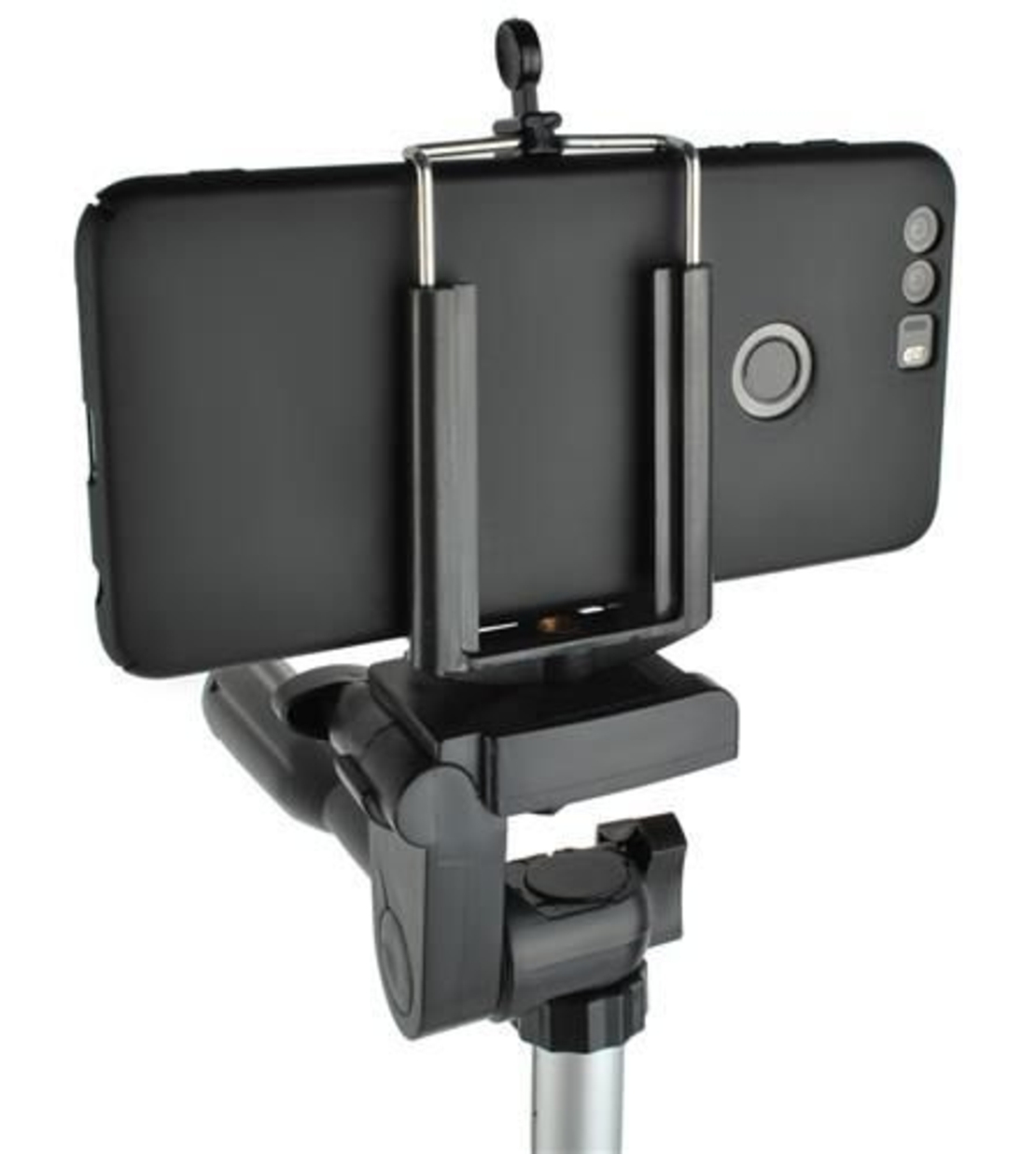 Set stativ foto trepied universal din aluminiu cu telecomanda bluetooth, 34–103 cm