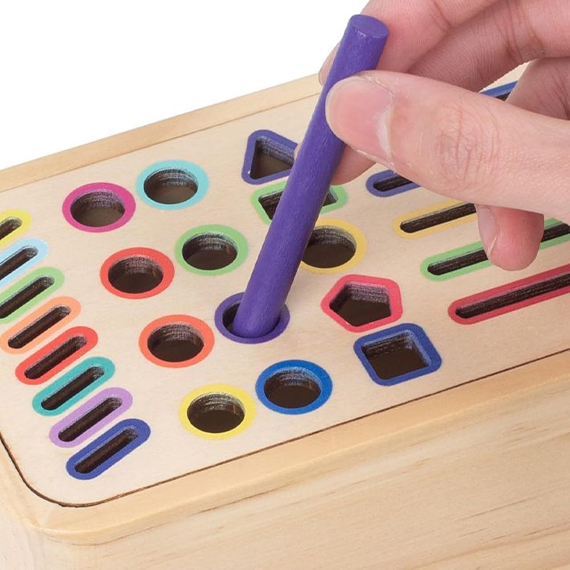 Jucarie de Sortare, Flippy, din Lemn, +36 Luni, Tip Montessori, Multicolor