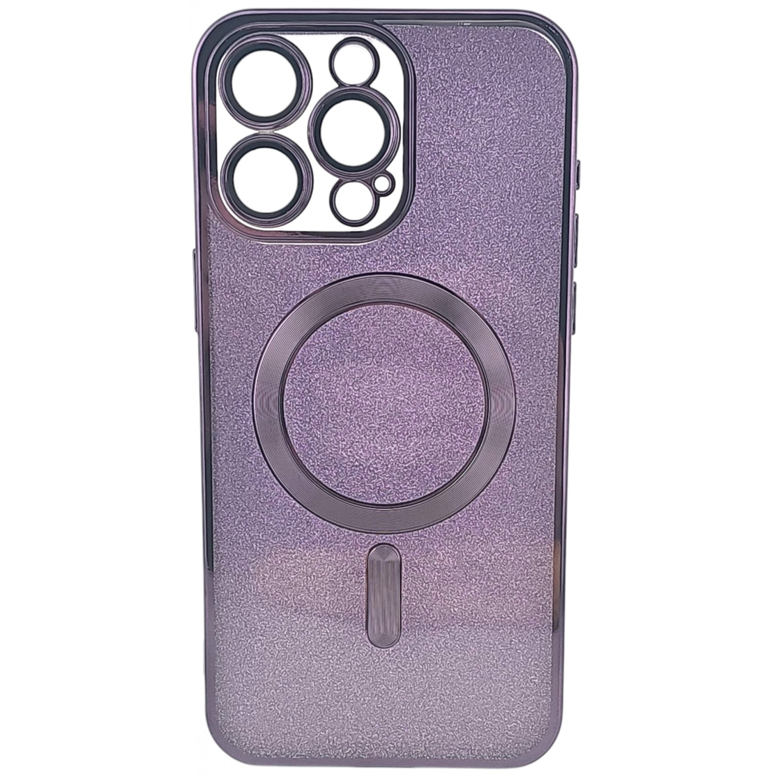 Husa de Protectie 2 in 1, Vafy, pentru Apple iPhone 15 Pro Max, Compatibila MagSafe, Magnetica, cu Protectie Lentila, din TPU, Mov