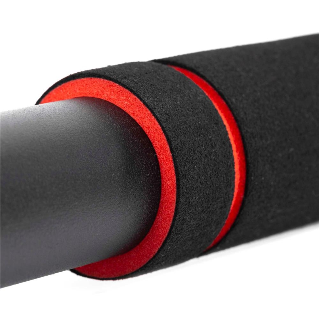 Bara tractiuni reglabila pentru usa 82-130 cm, otel si spuma NBR, capacitate 300 kg, negru