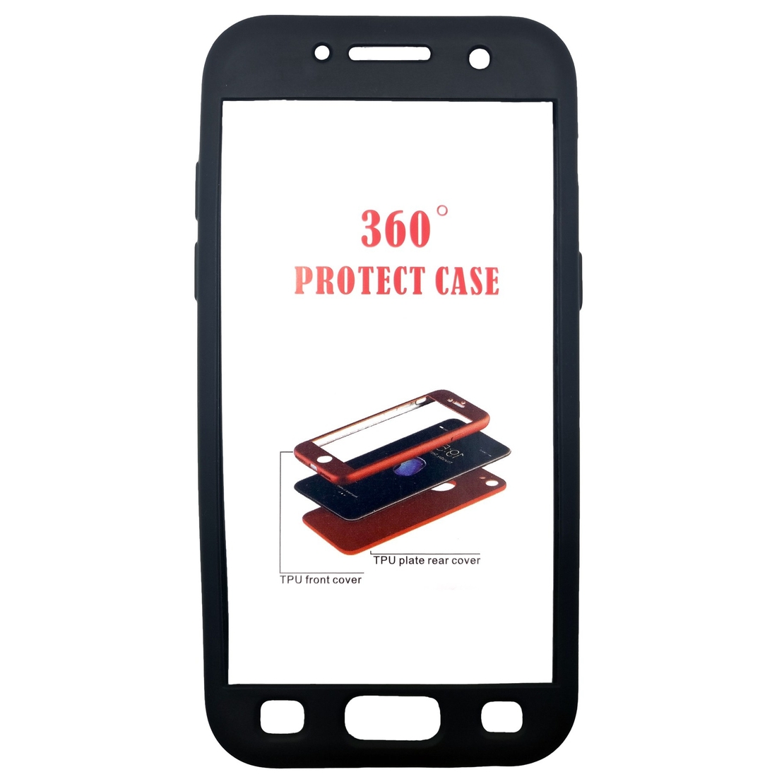 Husa Samsung Galaxy A3 2017 Full Silicone Negru