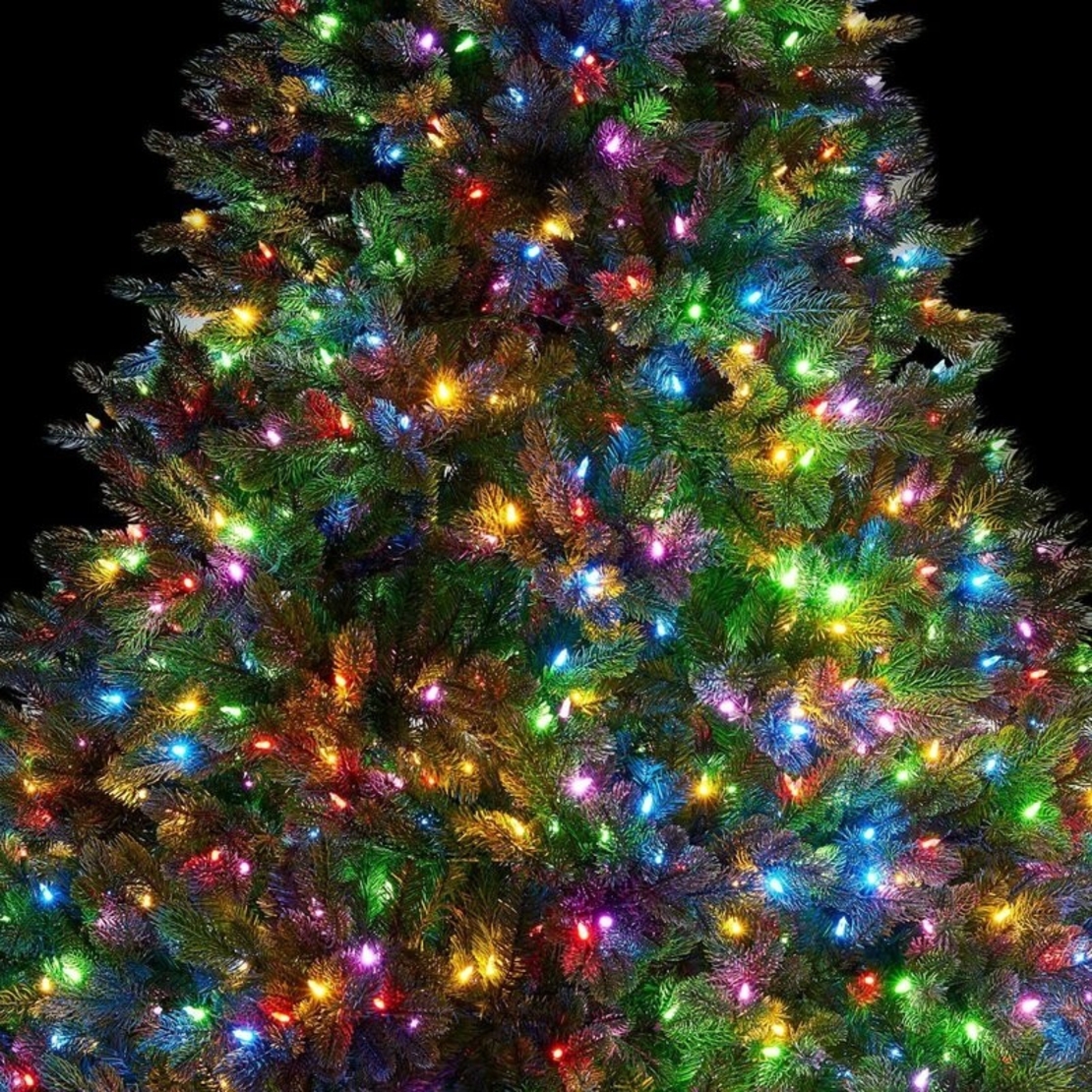 Instalatie Craciun, 60 m, 600 Led-uri ,Liniara, Rosu/Albastru/Rosu/Verde, Flash, Transformator, Interconectabila, Prelungitor 3 m inclus, Fir Verde, Vafy