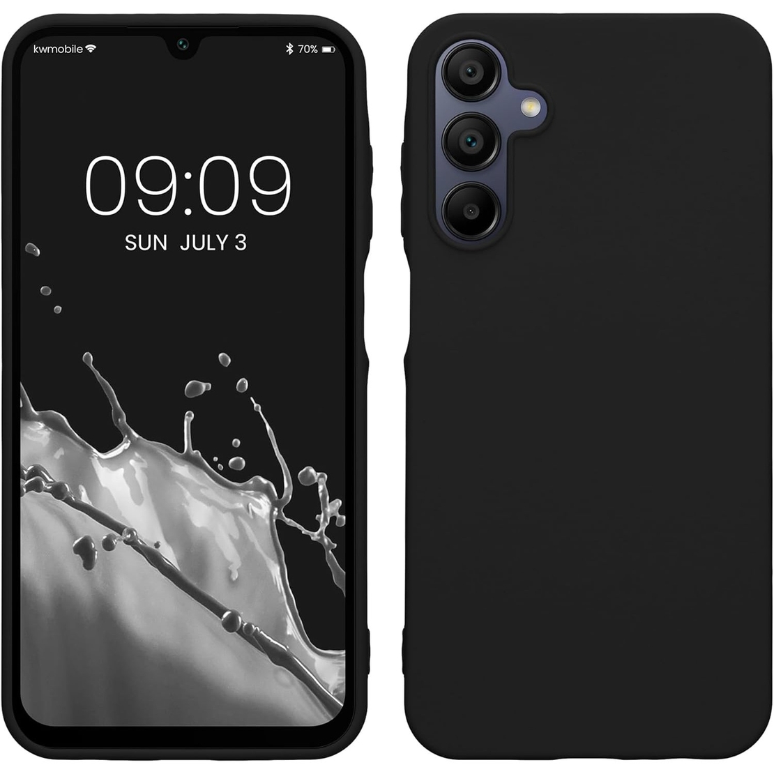 Husa de Protectie Matte TPU, Vafy, pentru Samsung Galaxy A35 5G, Protectie Camera, Antisoc, Antizgariere, Antialunecare, Acoperire Completa, Negru