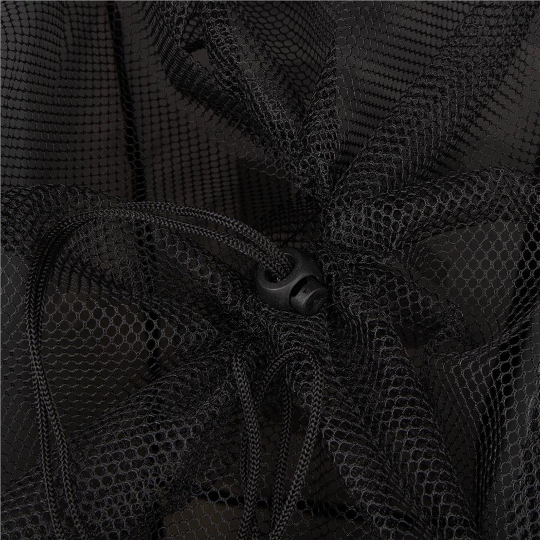 Cos de rufe cu 3 compartimente, cadru aluminiu, 68x40x60cm, 146 litri, negru