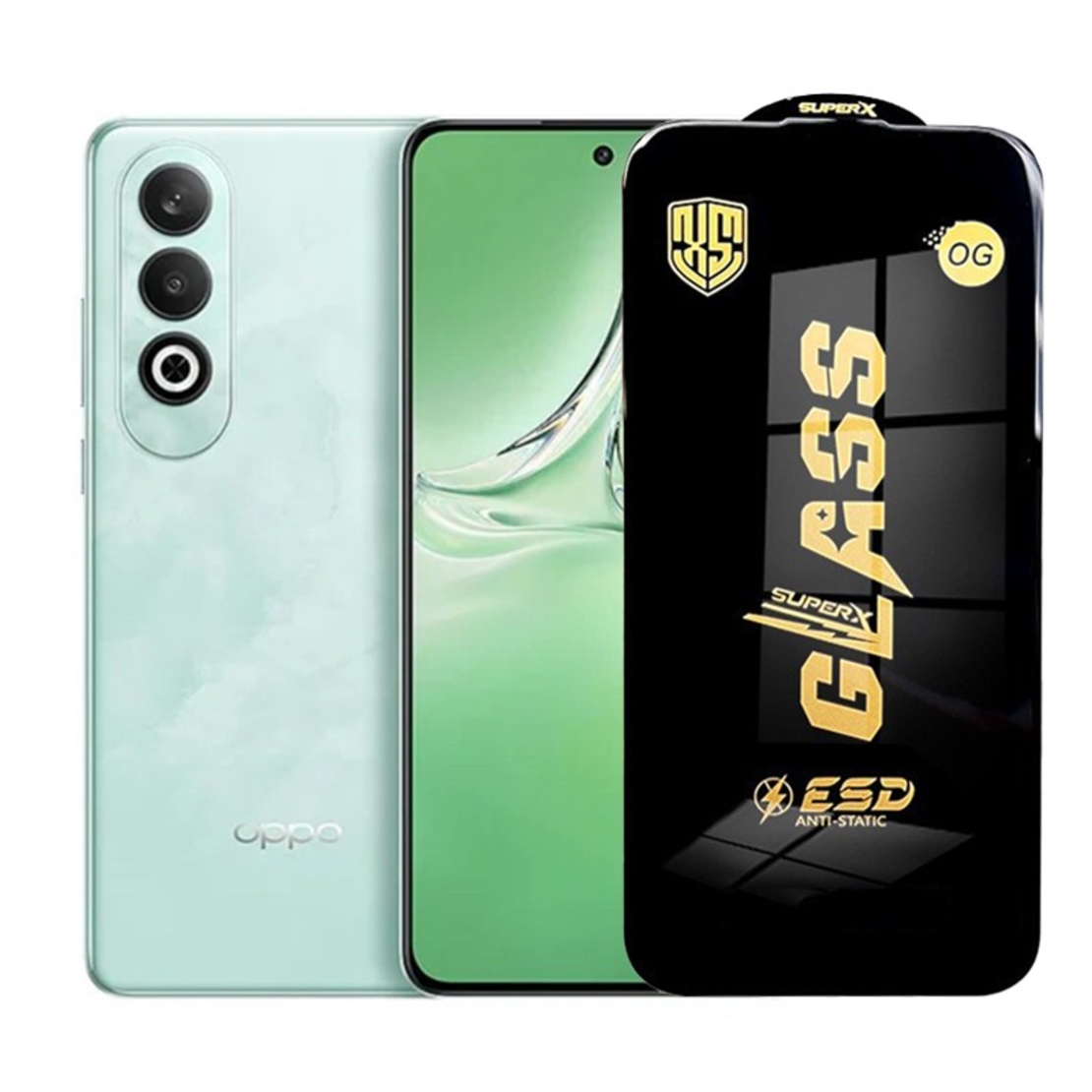 Folie de Protectie pentru Oppo K12, Vafy, Sticla Securizata ESD, Margini Negre, Rezistenta la Zgirieturi, Antistatica, 0.35 mm, Transparenta