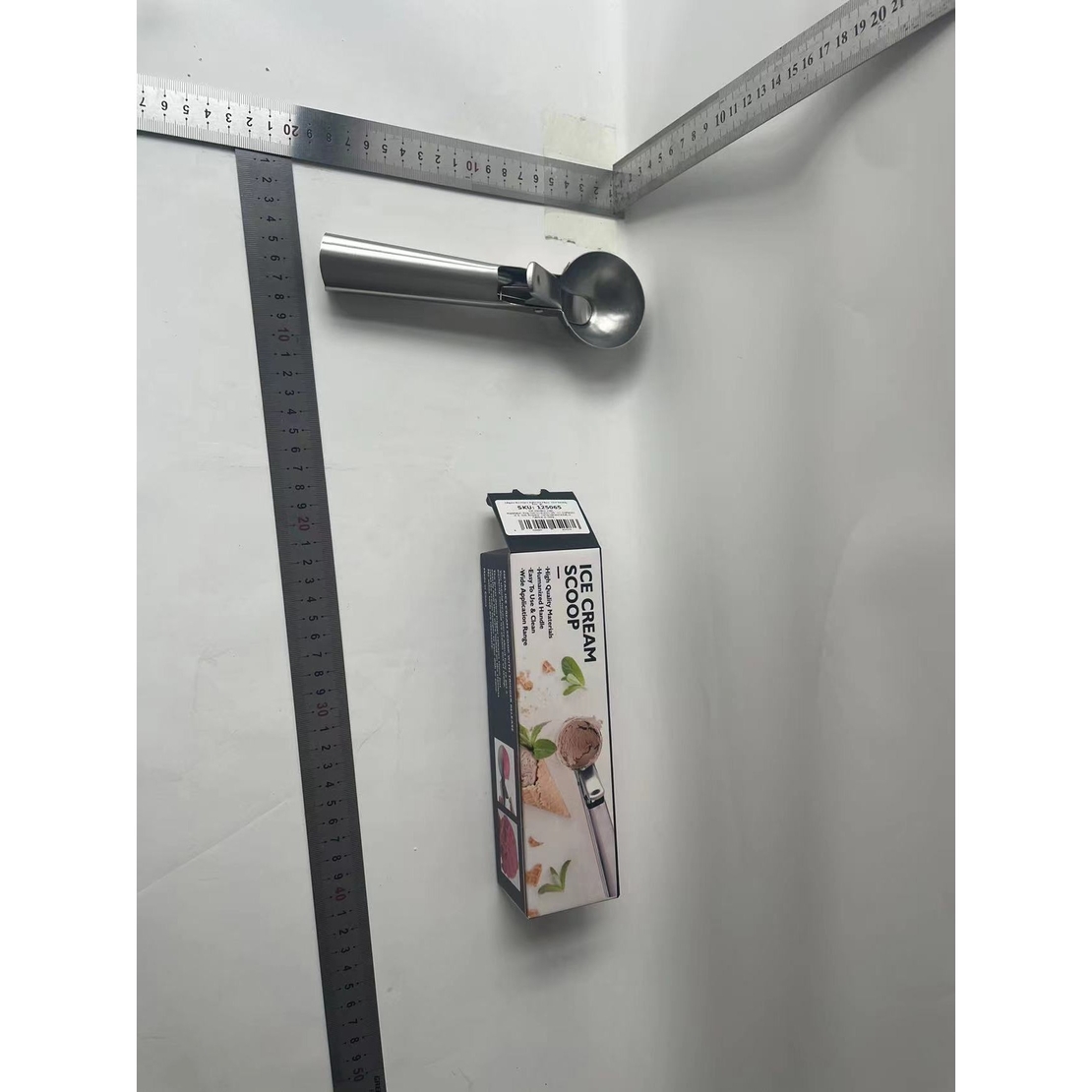 Lingura dozatoare inghetata Flippy, Cool Serving, inox, gri