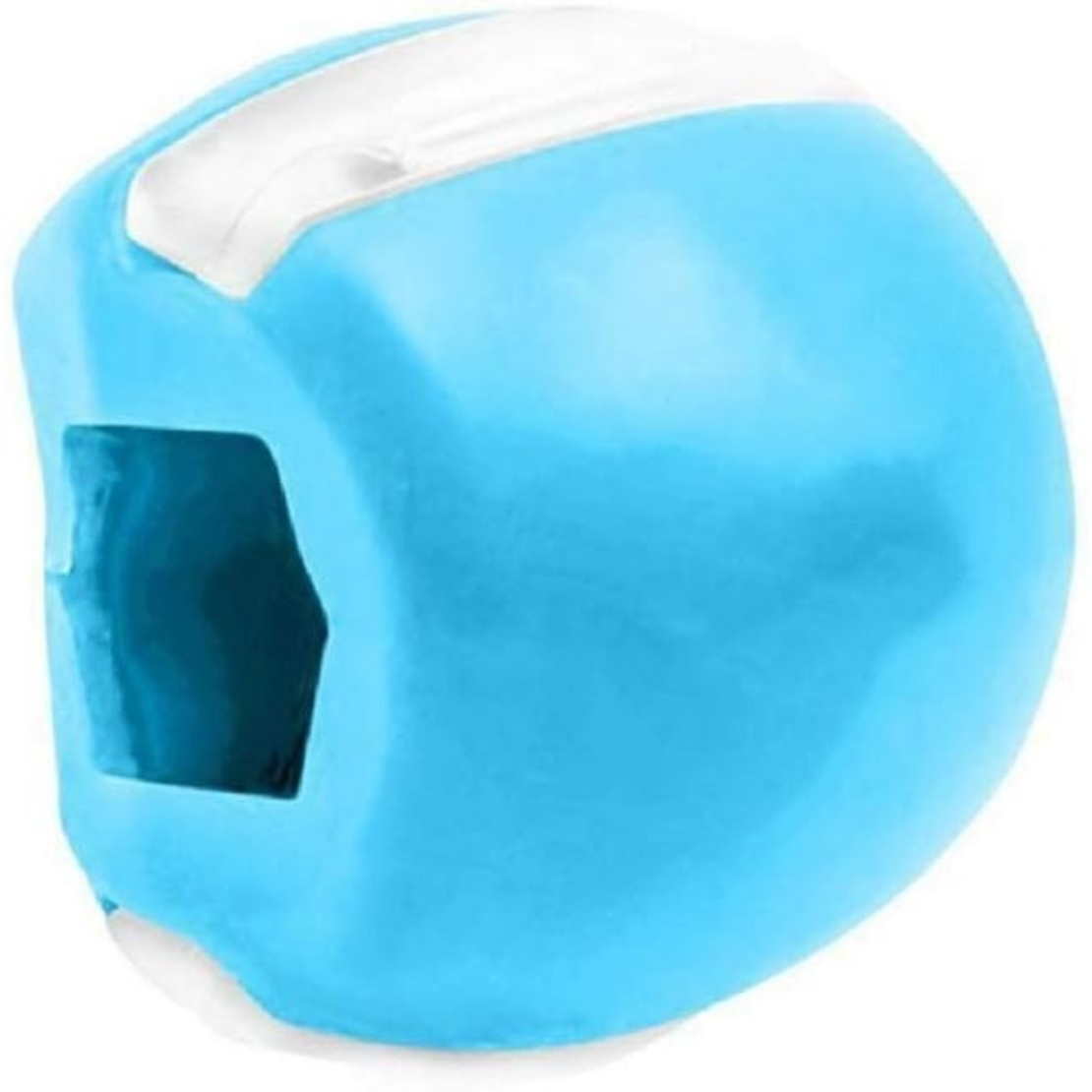 Dispozitiv de Tonifiere Faciala, Flippy, din Silicon, Corectare Mandibula/Maxilar, Albastru