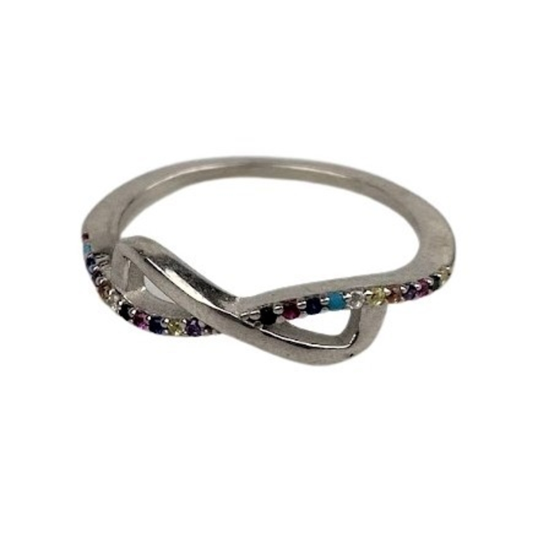 Inel Argint 925, Infinit Mare cu Zirconiu Colorat M 51