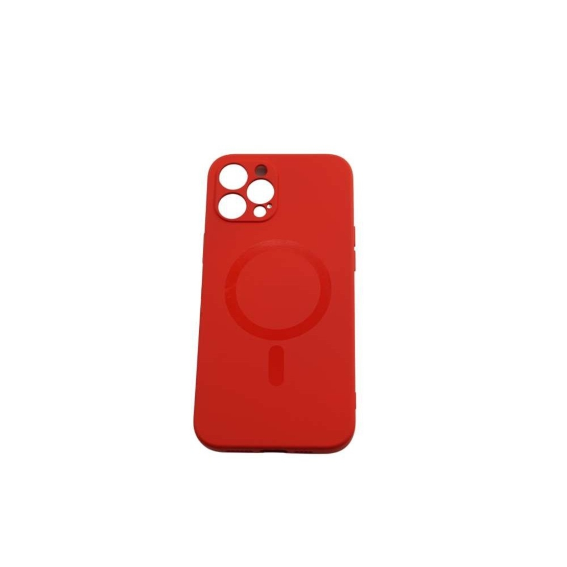 Husa protectie Vafy compatibila cu Apple iPhone 12 Mini Mag Safe Silicone Rosu
