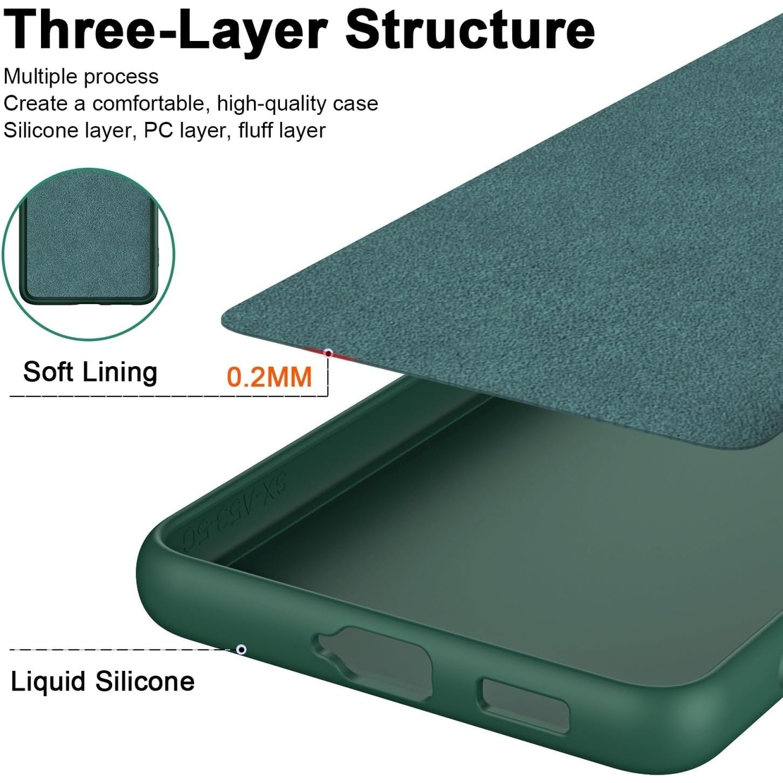 Husa de Protectie, Vafy, pentru Xiaomi Redmi 13T, Liquid Silicone, cu Microfibra pe Interior, Protectie Antisoc, Compatibil Incarcare Wireless, Verde