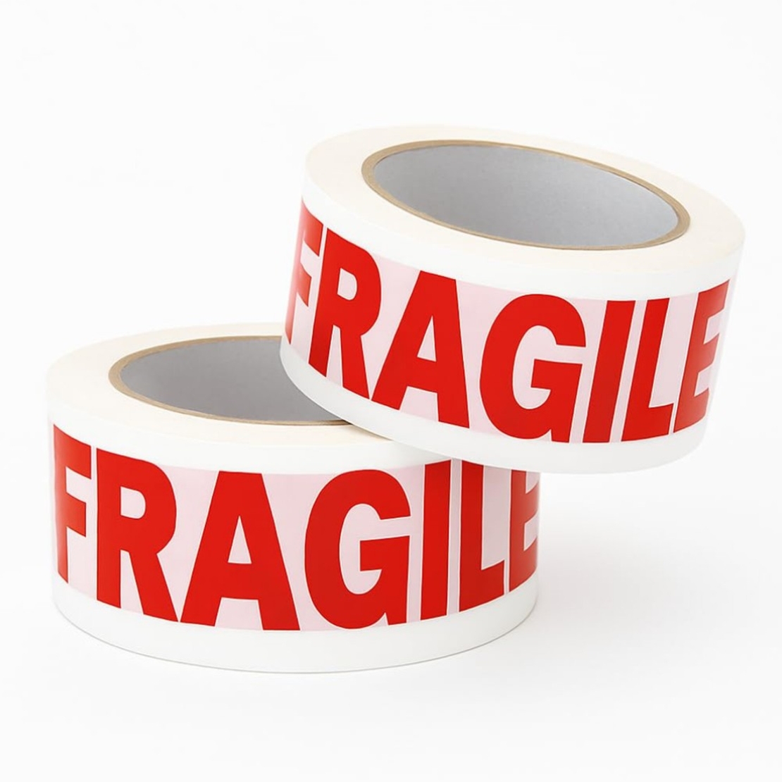 Set 36 Role Banda Adeziva Fragile, Low Noise, 50mmx66m, Sigilare Colete/Pachete Sensibile, Transparent