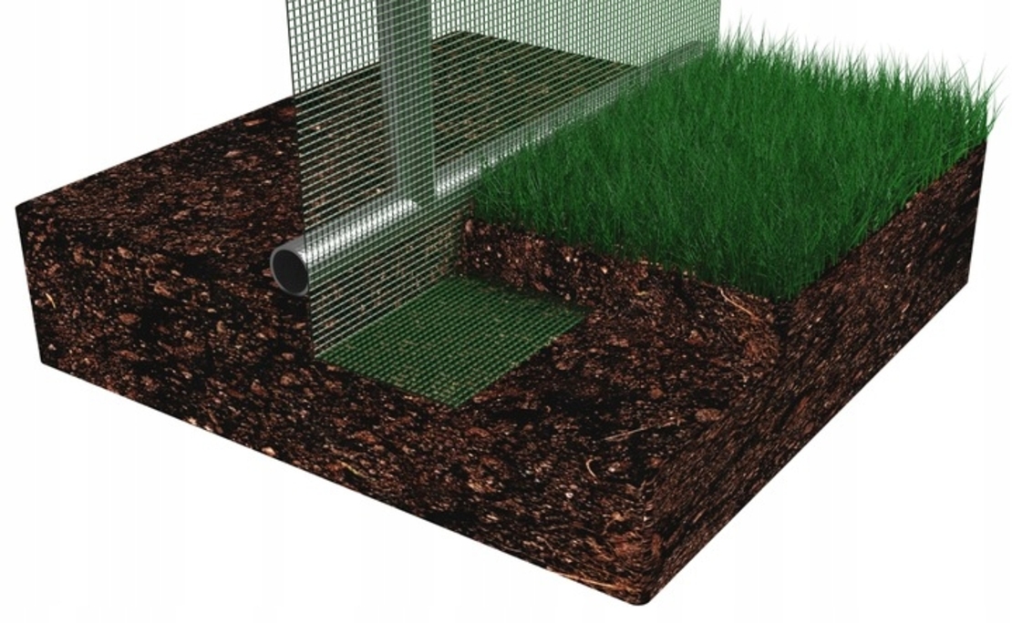 Folie armata pentru sera gradina 300x200 cm, verde, PE 140g/m², UV4, cu ferestre si usa cu fermoar