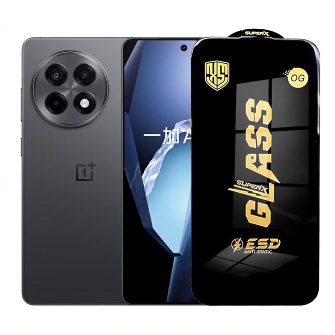 Folie de Protectie pentru OnePlus Ace 5, Vafy, Sticla Securizata ESD, Margini Negre, Rezistenta la Zgirieturi, Antistatica, 0.35 mm, Transparenta