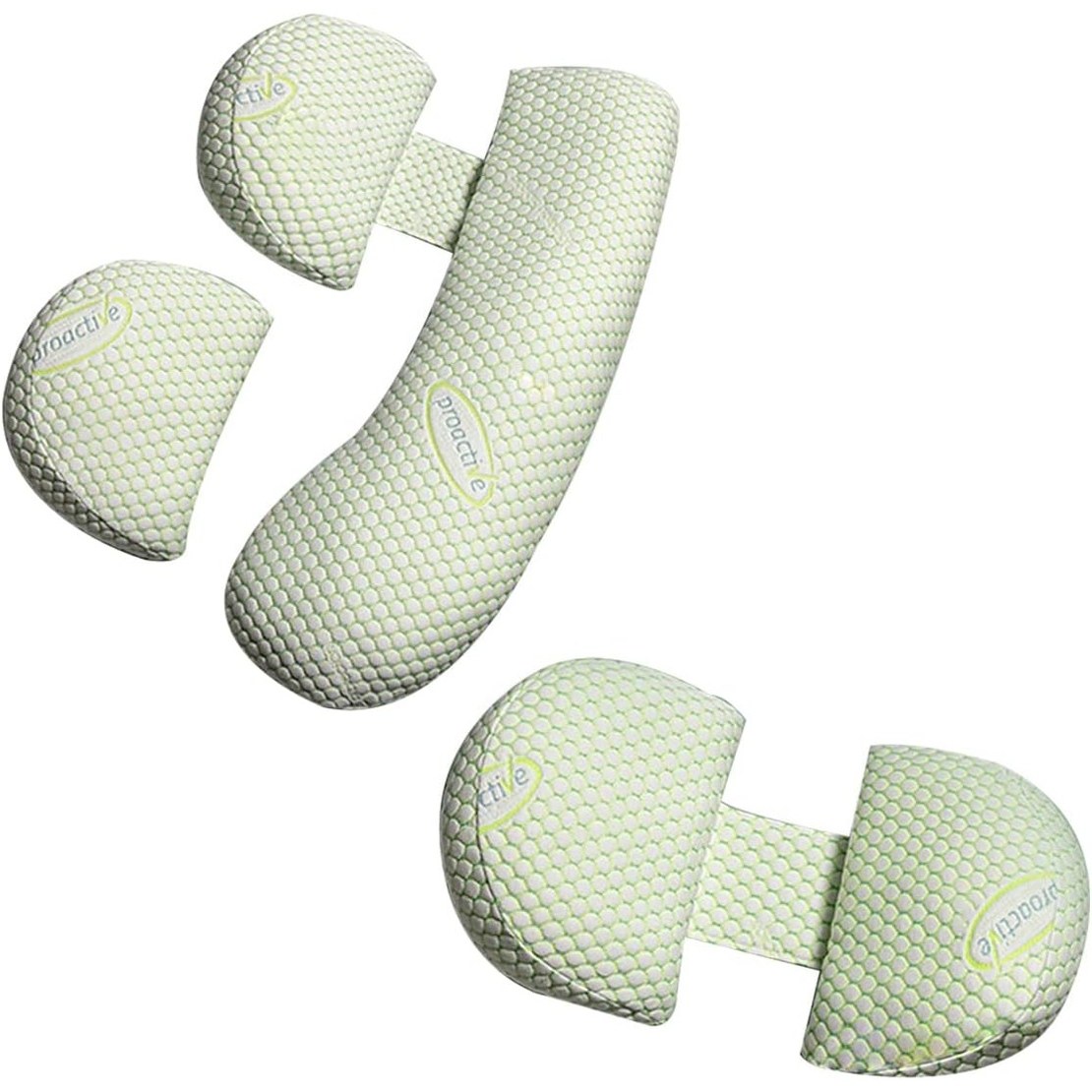 Set Perna pentru Gravide, Flippy, Husa Detasabila, Utilizare in Forma H si U, Reglabila, Latime Ajustabila, Proactive, Verde