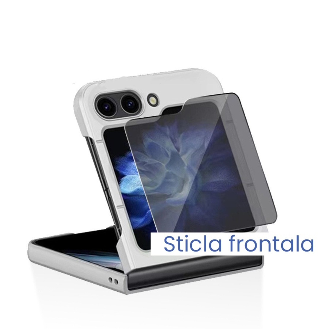 Folie Sticla Securizata pentru Samsung Galaxy Z Flip 6, Vafy, Sticla de Protectie Compatibila cu Samsung Galaxy Z Flip 6, 2.5D, HD, Transparenta