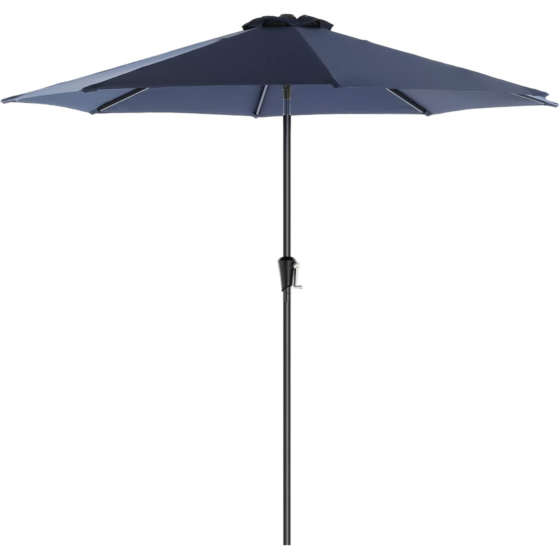 SONGMICS Umbrela de gradina, cu manivela pentru deschidere, sistem inclinare, 300cm, albastru inchis