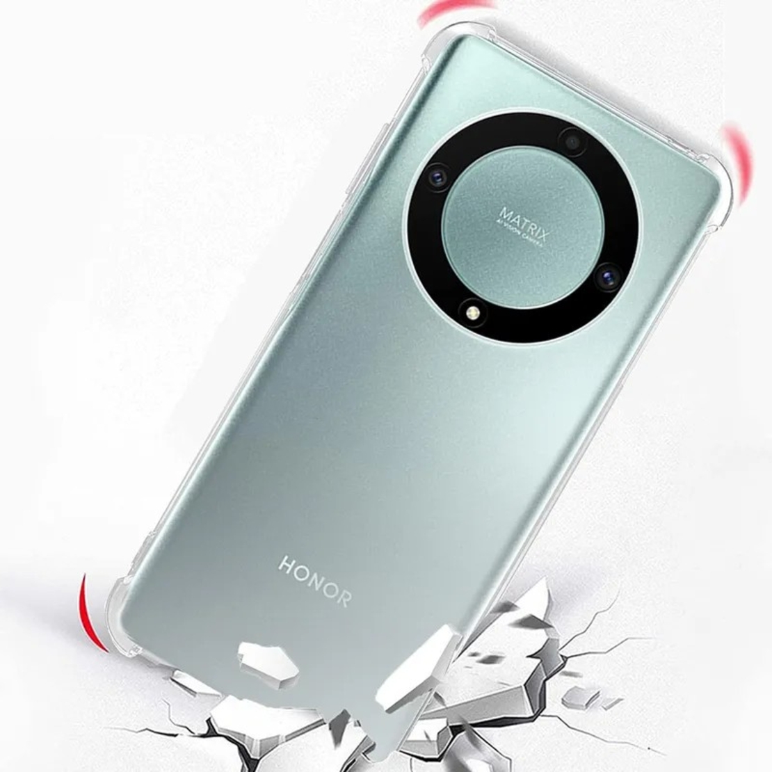 Husa de Protectie, Vafy, Compatibila cu Honor 90, TPU Antisoc, Protectie Colturi, 1.5 mm Transparent