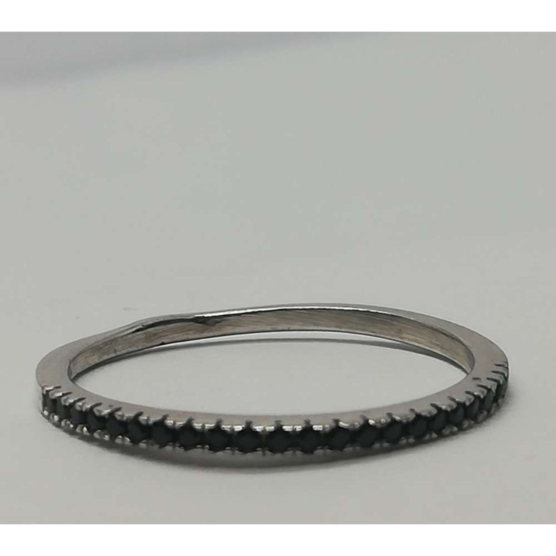 Inel Argint 925 cu Minizirconii Negre, M53, 1.23 g