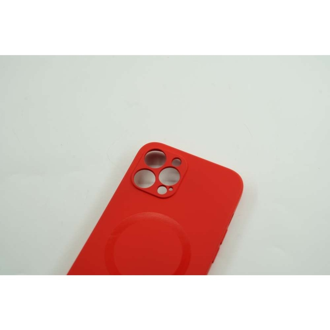 Husa protectie Vafy compatibila cu Apple iPhone 12 Mag Safe Silicone Rosu
