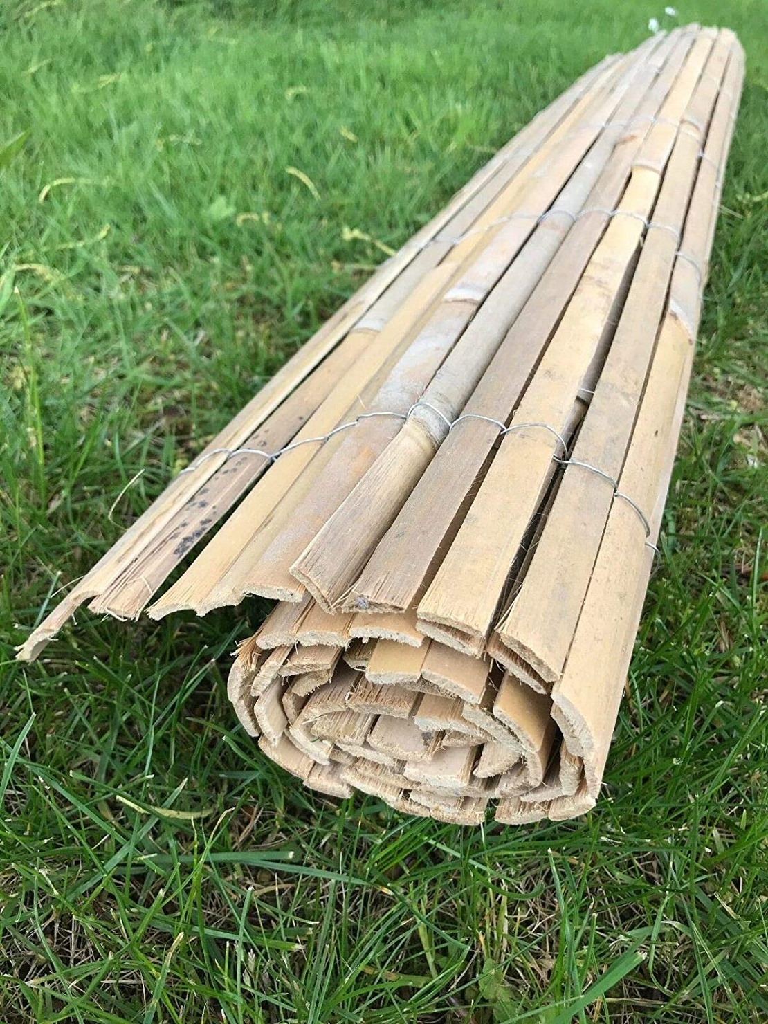 Panou de gard/paravan din bambus Sersimo, 100x300cm, 12mm