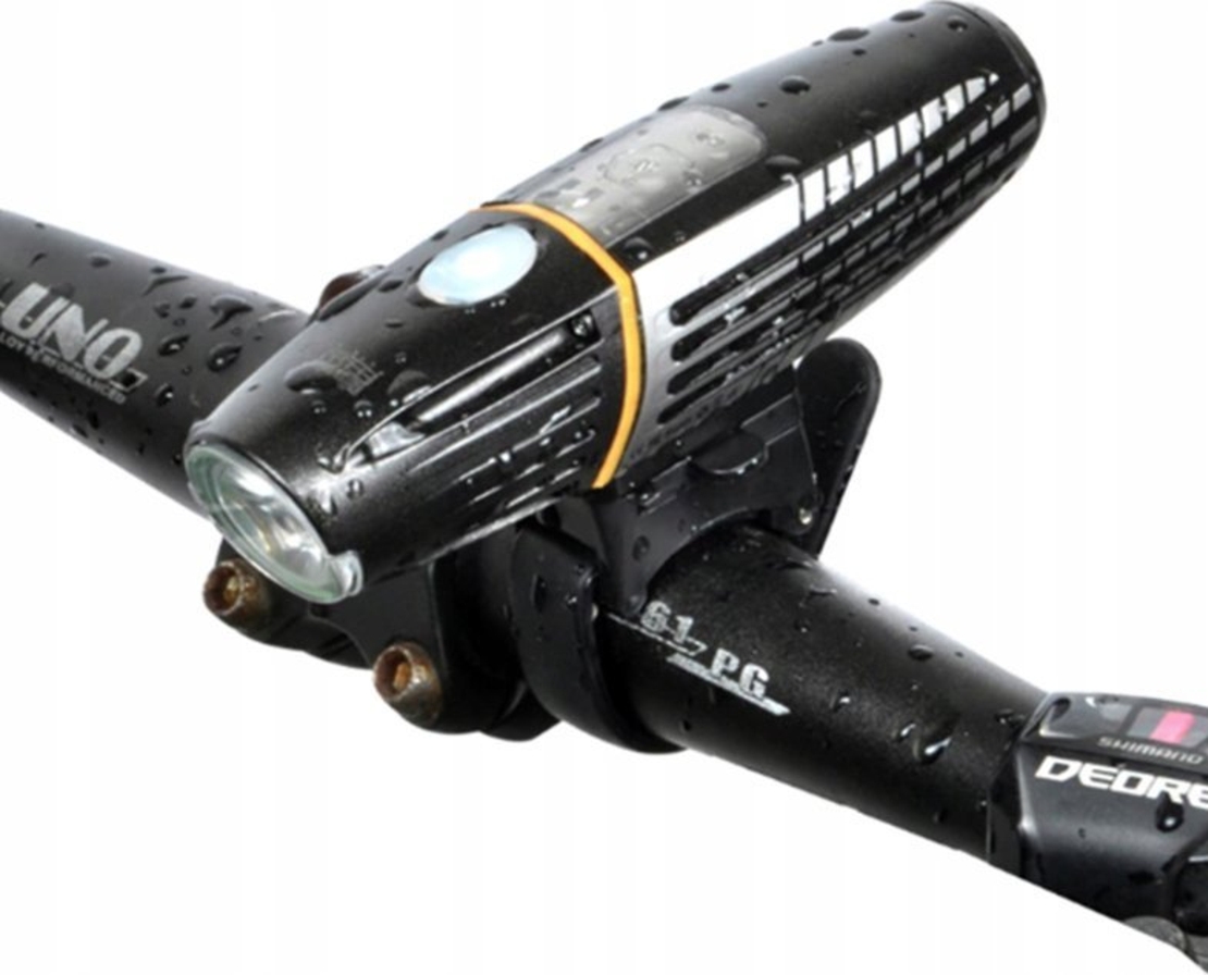 Lampa LED pentru bicicleta, reincarcabila USB, rezistenta la apa, 2200 mAh, autonomie pana la 15 ore