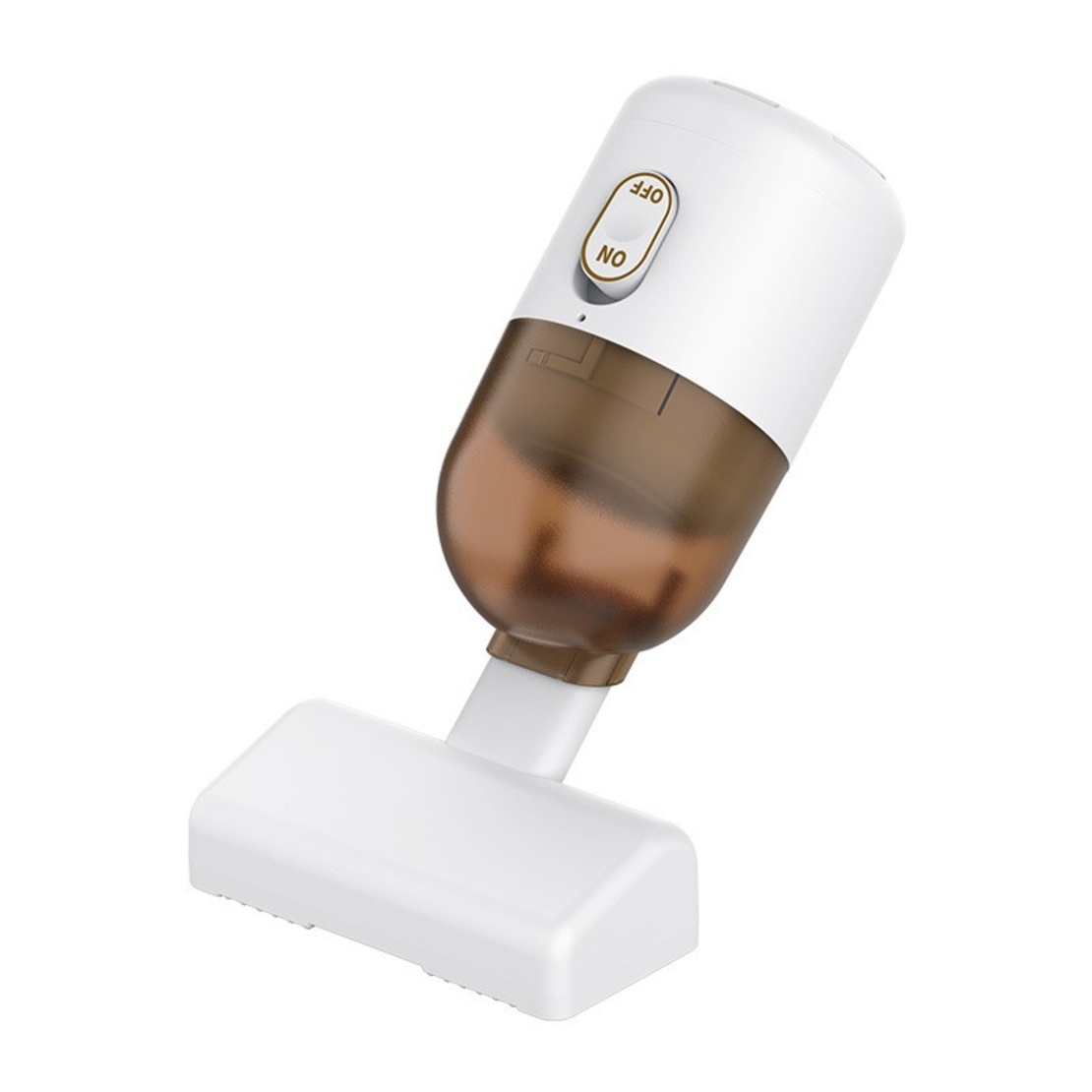 Aspirator Portabil pentru Automobil, Flippy, Aspirator mic fara Fir, pentru Casa si Masina, incarcare USB, 3 in 1, 16.3x6 cm, Alb