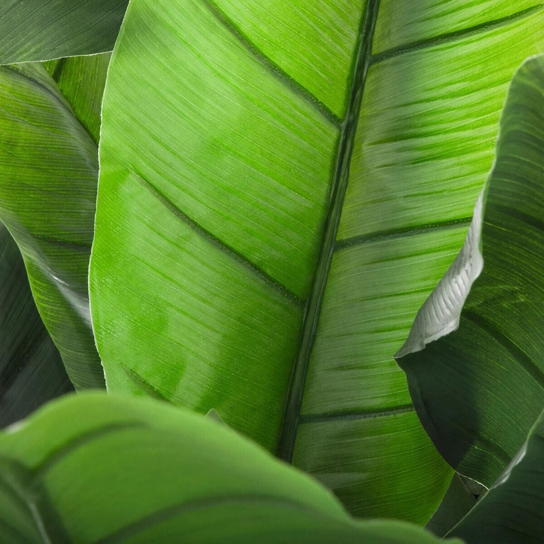 Planta artificiala Atmosphera Banana tree cu ghiveci, bananier, 116x116x168 cm, verde