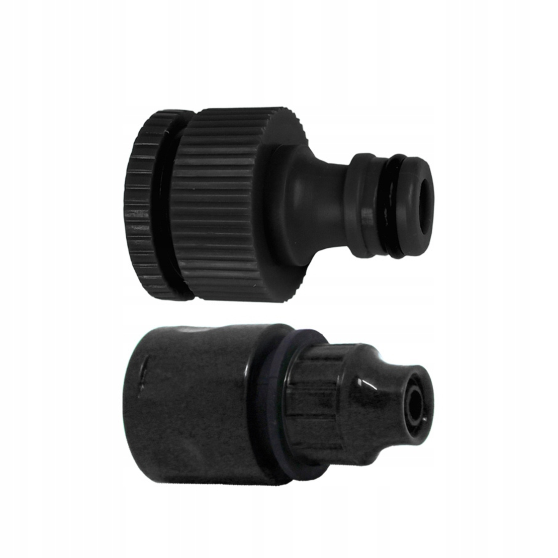 Set irigare gradina cu furtun PVC si picuratori, furtun 2 x 10 metri, 10 picuratori stick cu tub, negru