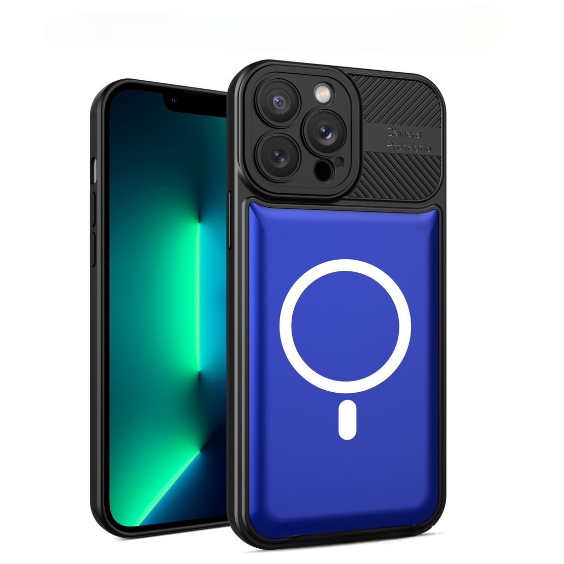Husa Urban Armor pentru Samsung Galaxy A24 4G, Vafy, Suport Auto Magnetic, Protectie Antisoc, Albastru