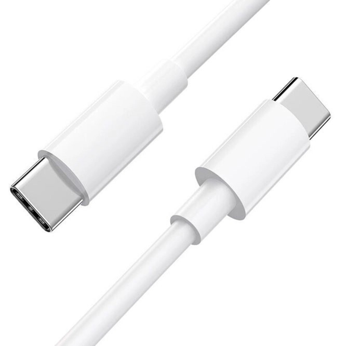 Cablu de Date pentru Telefon, Flippy, Cablu TYPE-C to TYPE-C Universal, Compatibil cu iOS si Android, Putere Suportata 240W, Fire 160 cupru, 1M, Simplu, Alb