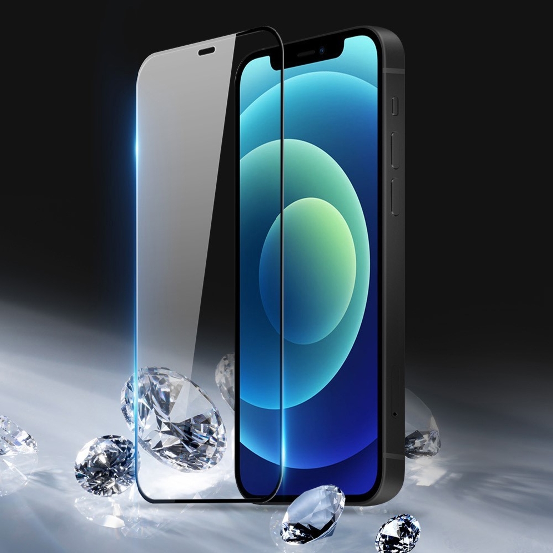 Folie Sticla Securizata Flippy, compatibila cu Apple iPhone 12 Mini , Negru