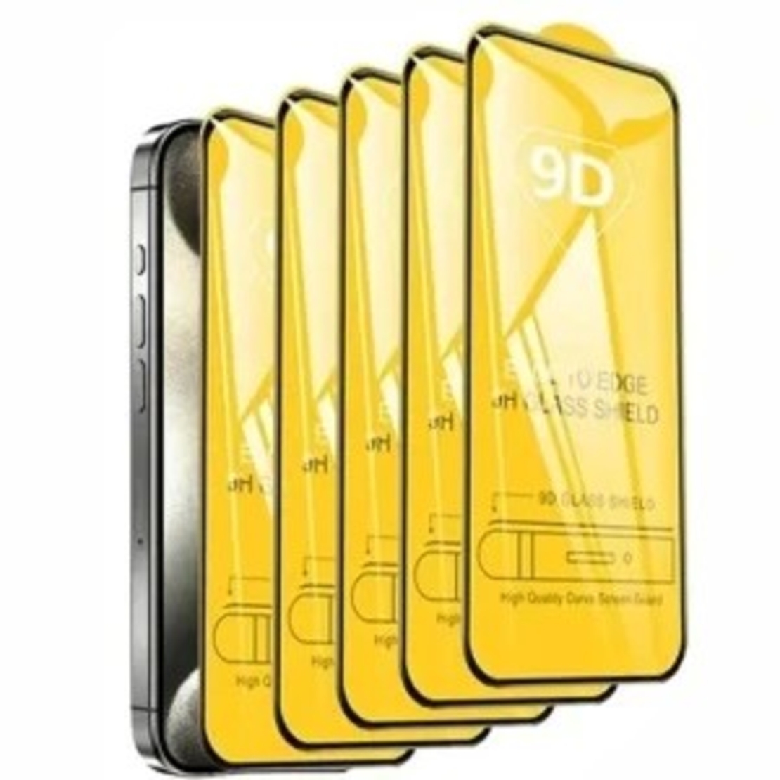Folie Sticla Securizata, Vafy, Compatibila cu Apple iPhone 16 Pro Max, Full Cover 9D, HD, Margini Negre, Transparenta