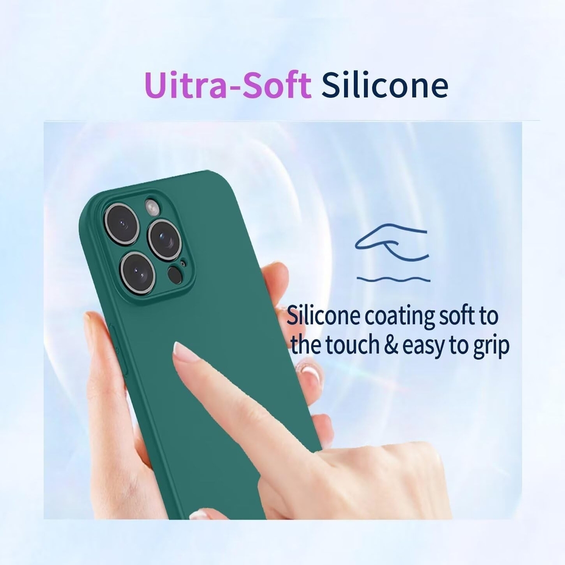 Husa de Protectie, Vafy, pentru Oppo Reno 11 F, Liquid Silicone, cu Microfibra pe Interior, Protectie Antisoc, Compatibil Incarcare Wireless, Verde