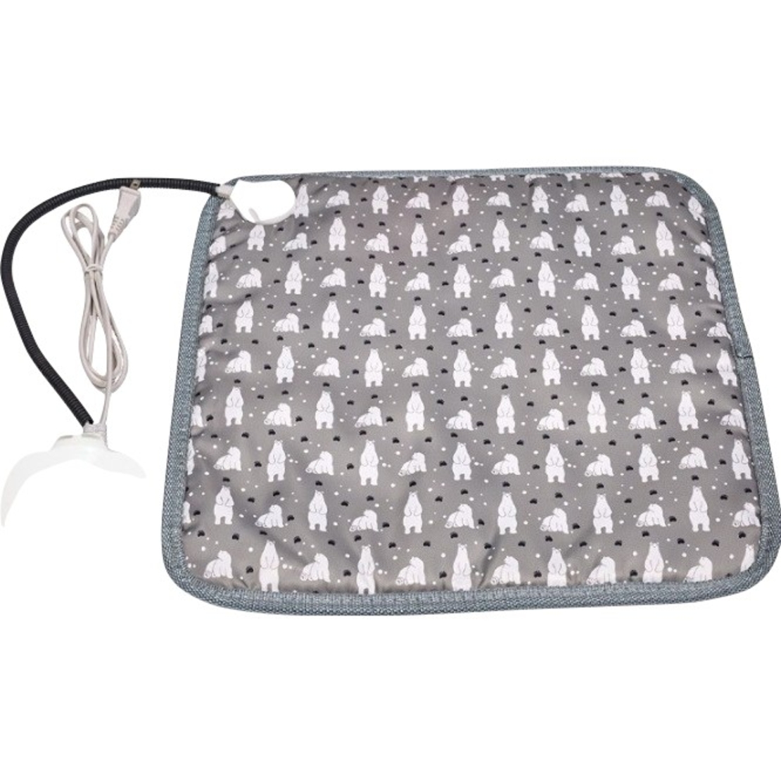 Patura electrica pentru animale de companie, Flippy, perna pentru caini, 45 x 45 cm, 28 W, 3 trepte de reglaj, perna pentru pisici, Anti-Alunecare, Gri
