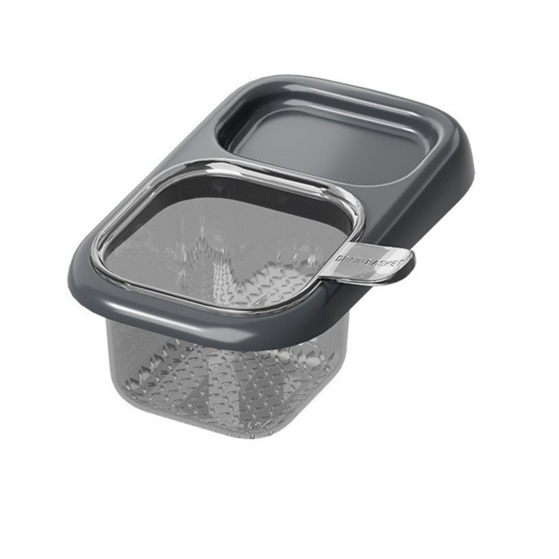 Cos de Scurgere pentru Chiuveta, Vafy, din ABS, cu Maner si Ventuza, Multifunctional, 22 x 13 x 8.5 cm, Gri