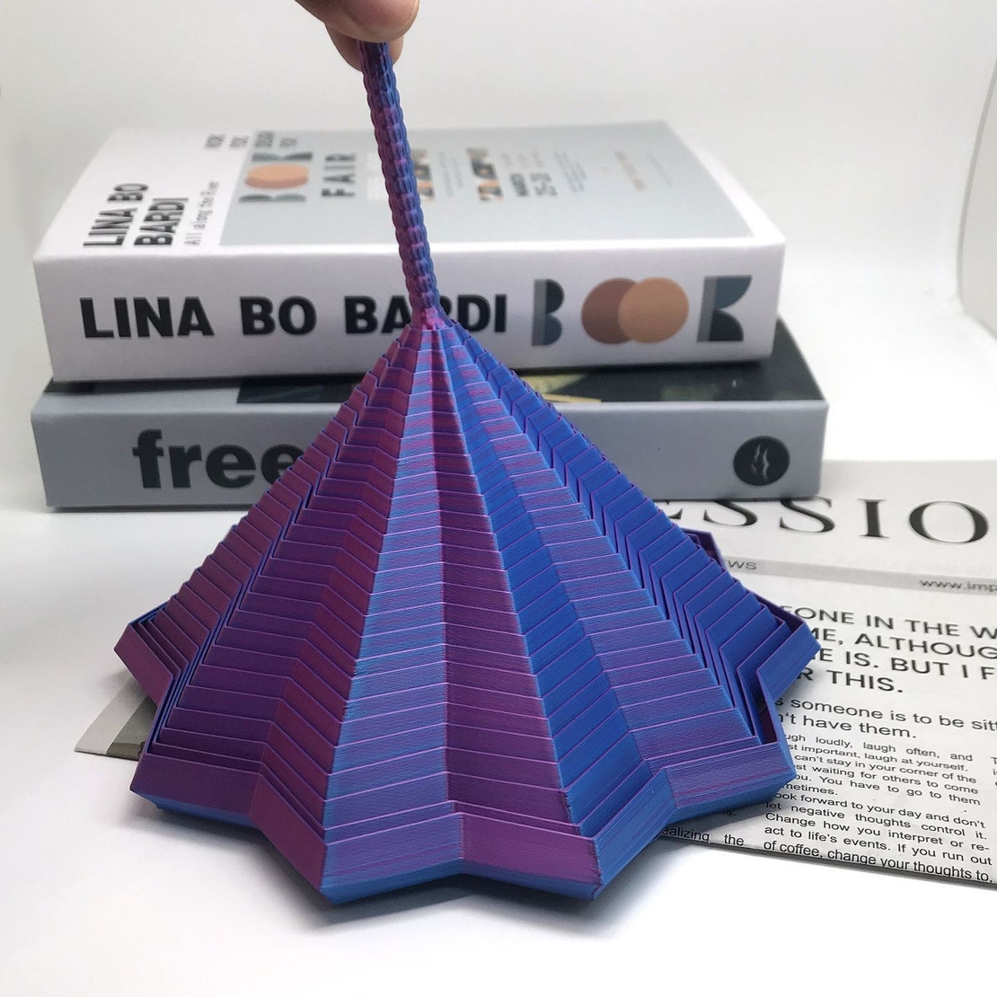 Jucarie Decompresie, Flippy, Model Stea 3D, DuoChrome, Maner Spirala, Turn Magic Geometric, Multiple Forme, Anti-stress, 8.6 cm, Negru/Mov