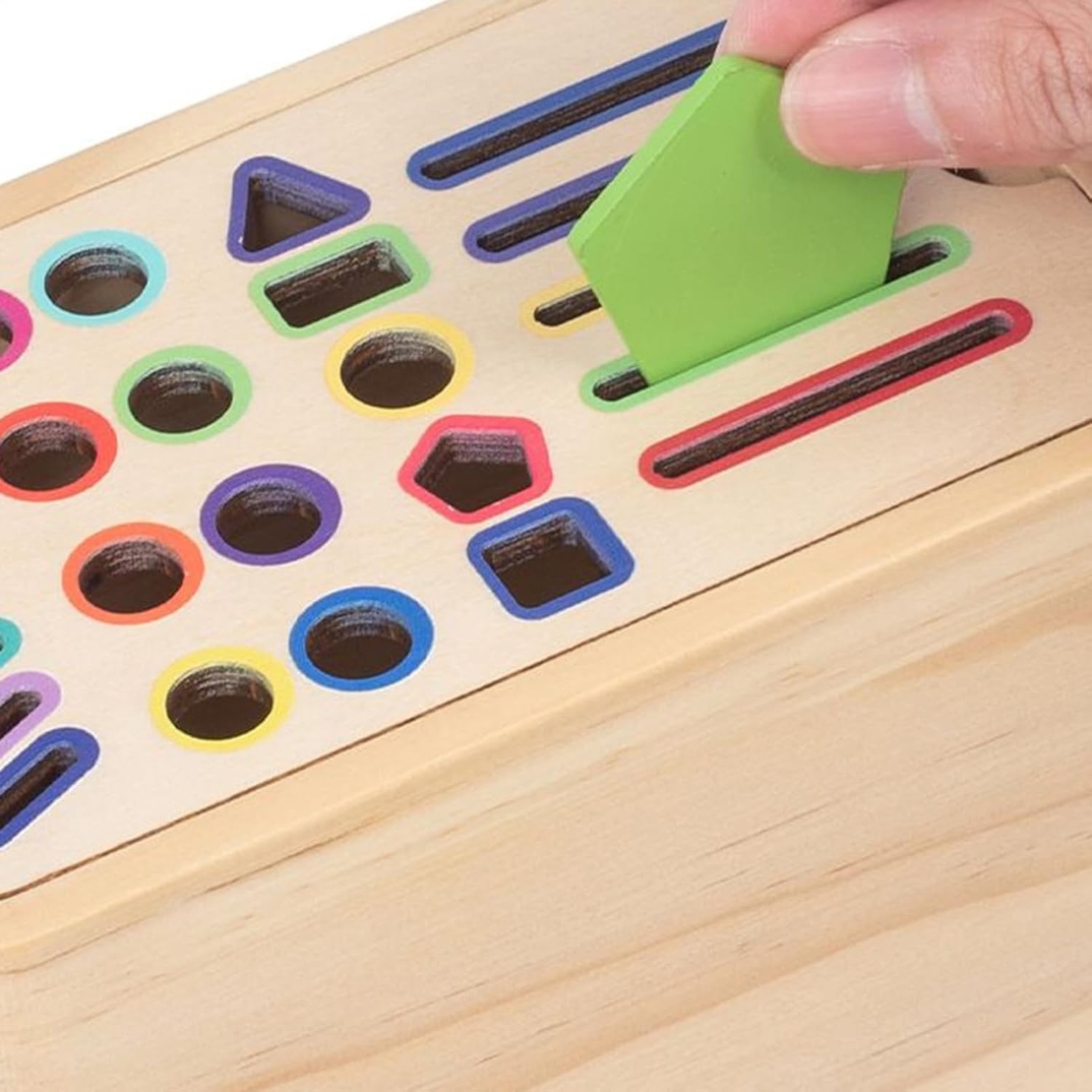 Jucarie de Sortare, Flippy, din Lemn, +36 Luni, Tip Montessori, Multicolor