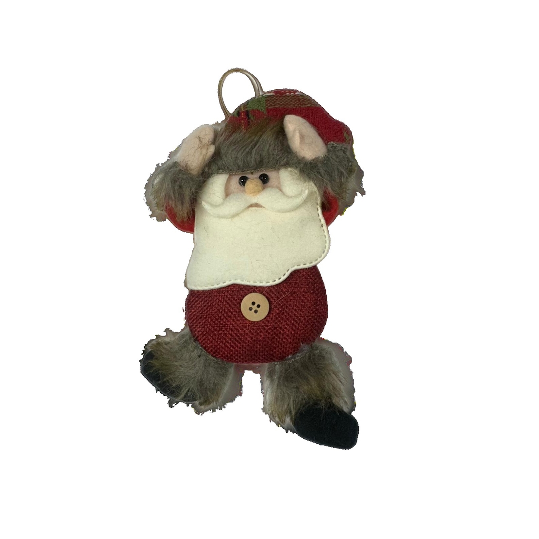 Figurina de Craciun, Flippy, pentru Brad, Tip Mos Craciun, 5 x 7 cm, Multicolor