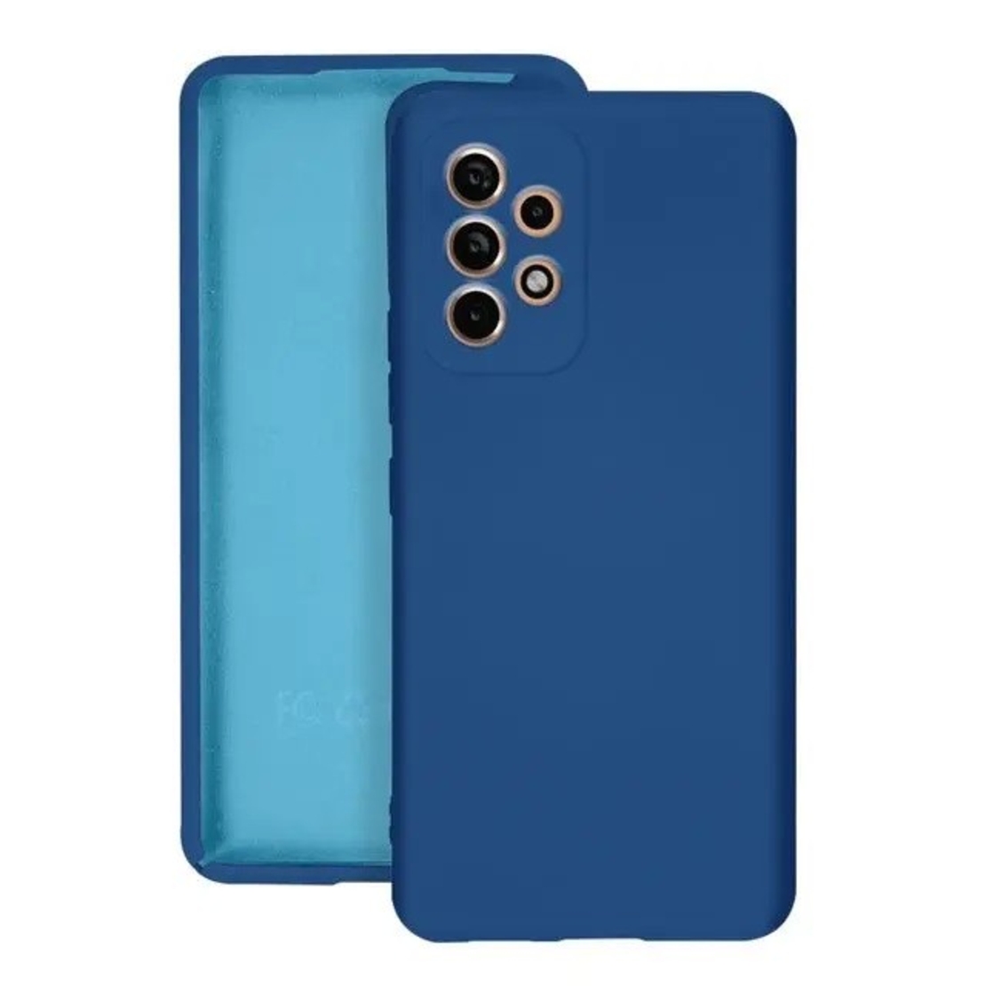 Husa protectie Vafy pentru Samsung A53 5G Liquid Silicone Albastru Inchis