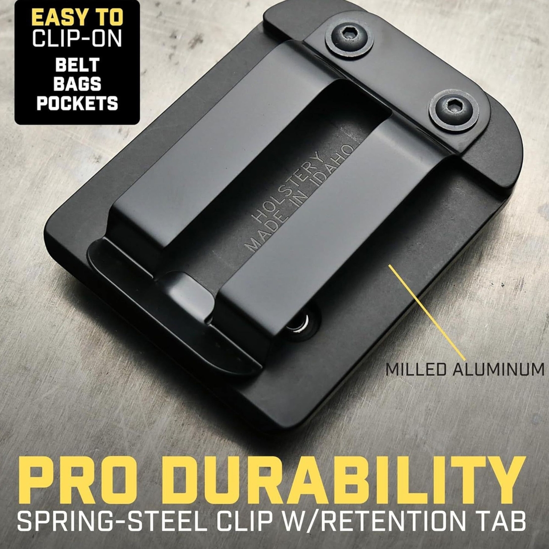 Suport Magnetic pentru Scule, Vafy, Clips Metalic pentru Curea, Fixare Puternica pentru Cuie, Suruburi, Ciocan, Cleste, Chei Si Alte Scule, 7.7 x 6.1 x 2cm, Negru