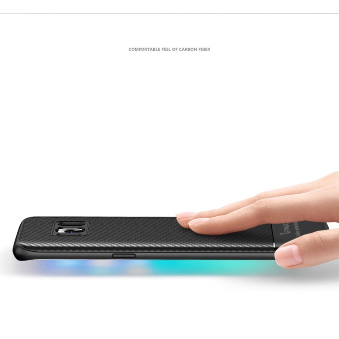 Husa Samsung Galaxy S8 IPAKY Carbon Fiber Negru